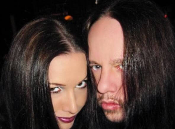 Steve Jordison son Joey Jordison with his girlfriend Amanda Victoria.